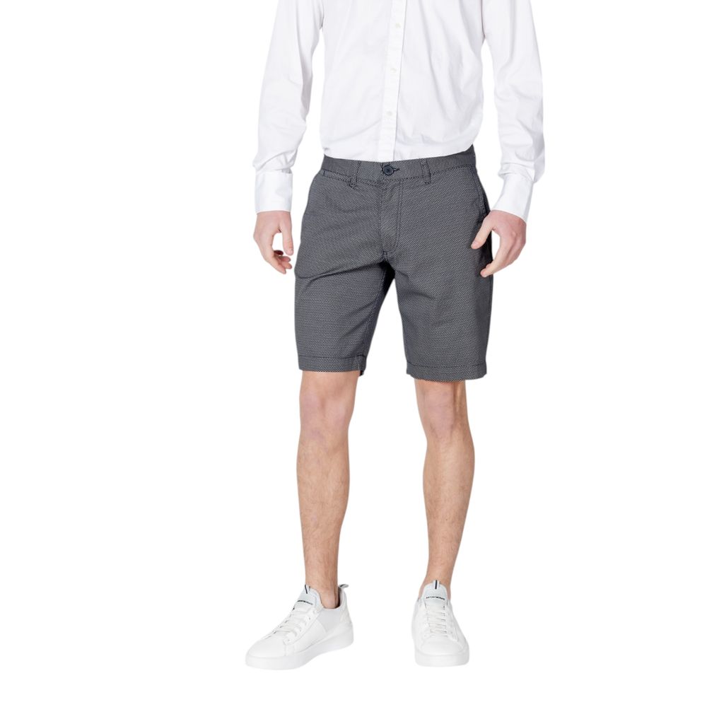 Armani Exchange Blue Cotton Short